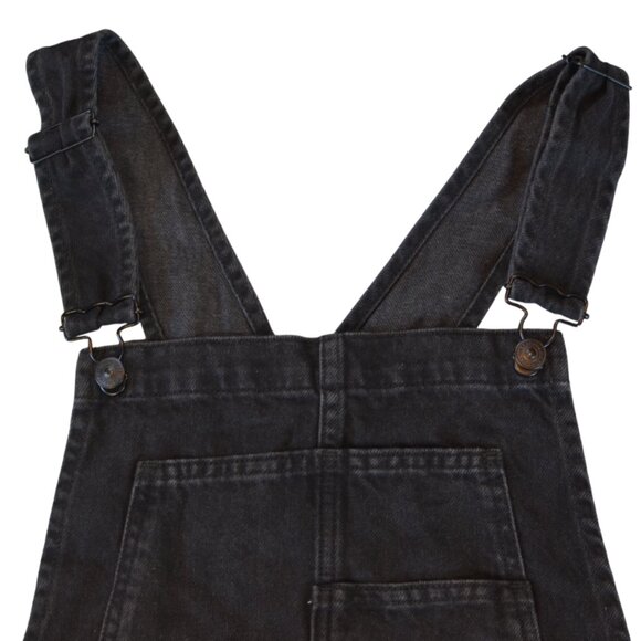 Free People Women's "Ziggy" Shortall Overalls in Mineral Black - Picture 4 of 8